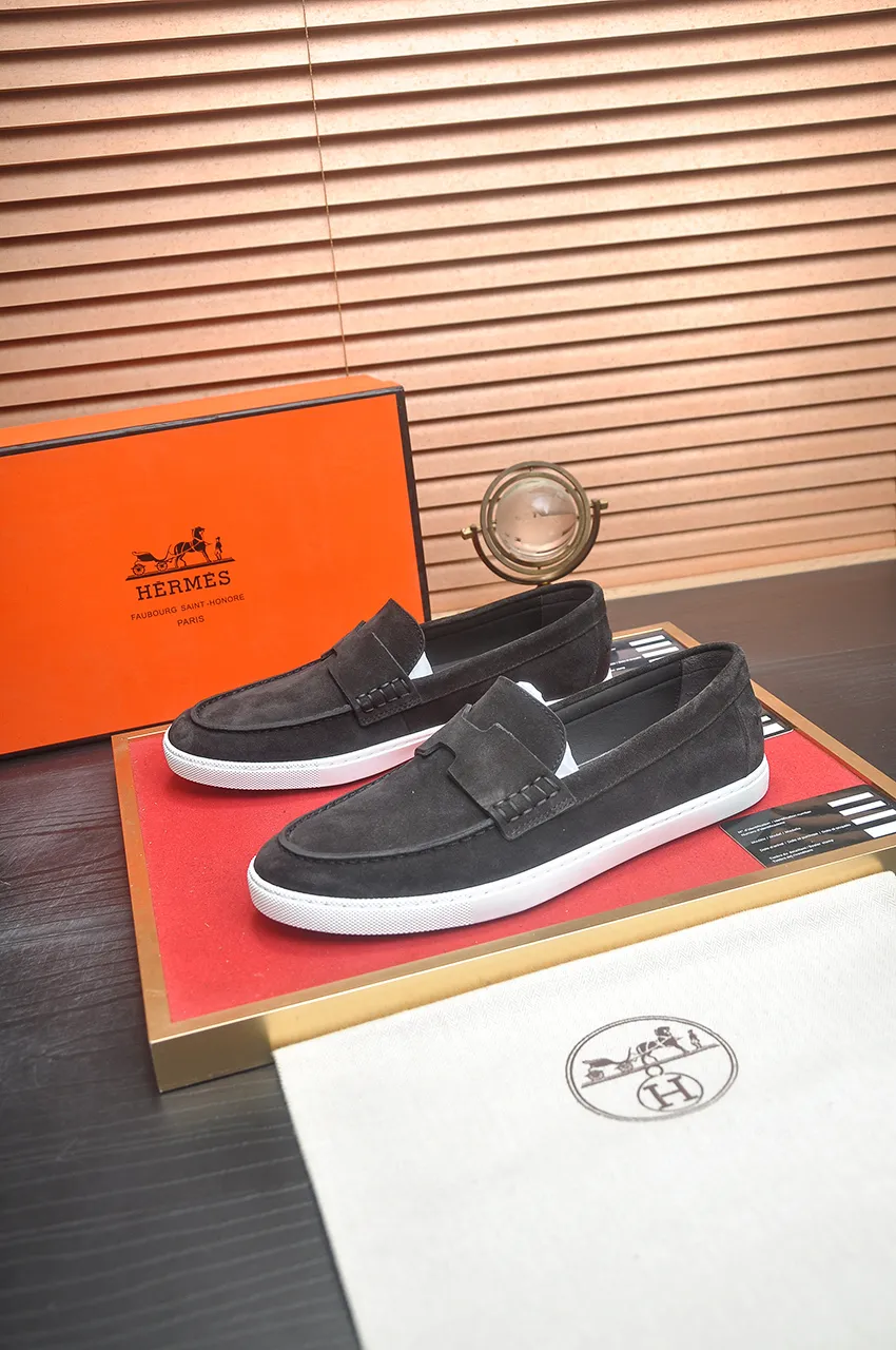 Men's shoes💰540💶[HERMES] (cowhide lining)🍀Italian top luxury🍀He does not pursue novel styles and gorgeous colors, but attracts the favor of successful men with his flawless, elegant and classic style. Formal leather shoes This very comfortable, simple and stable style allows you to easily match any style! The pattern is absolutely 1:1 refined from the original case, and we strive for excellence in materials, imported cowhide + cowhide lining💪💪💪extraordinary texture👍! .Code number: 39-45 (45 customized)